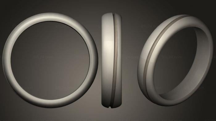Ювелирные перстни и кольца (Обручальные кольца, JVLRP_0922) 3D модель для ЧПУ станка
